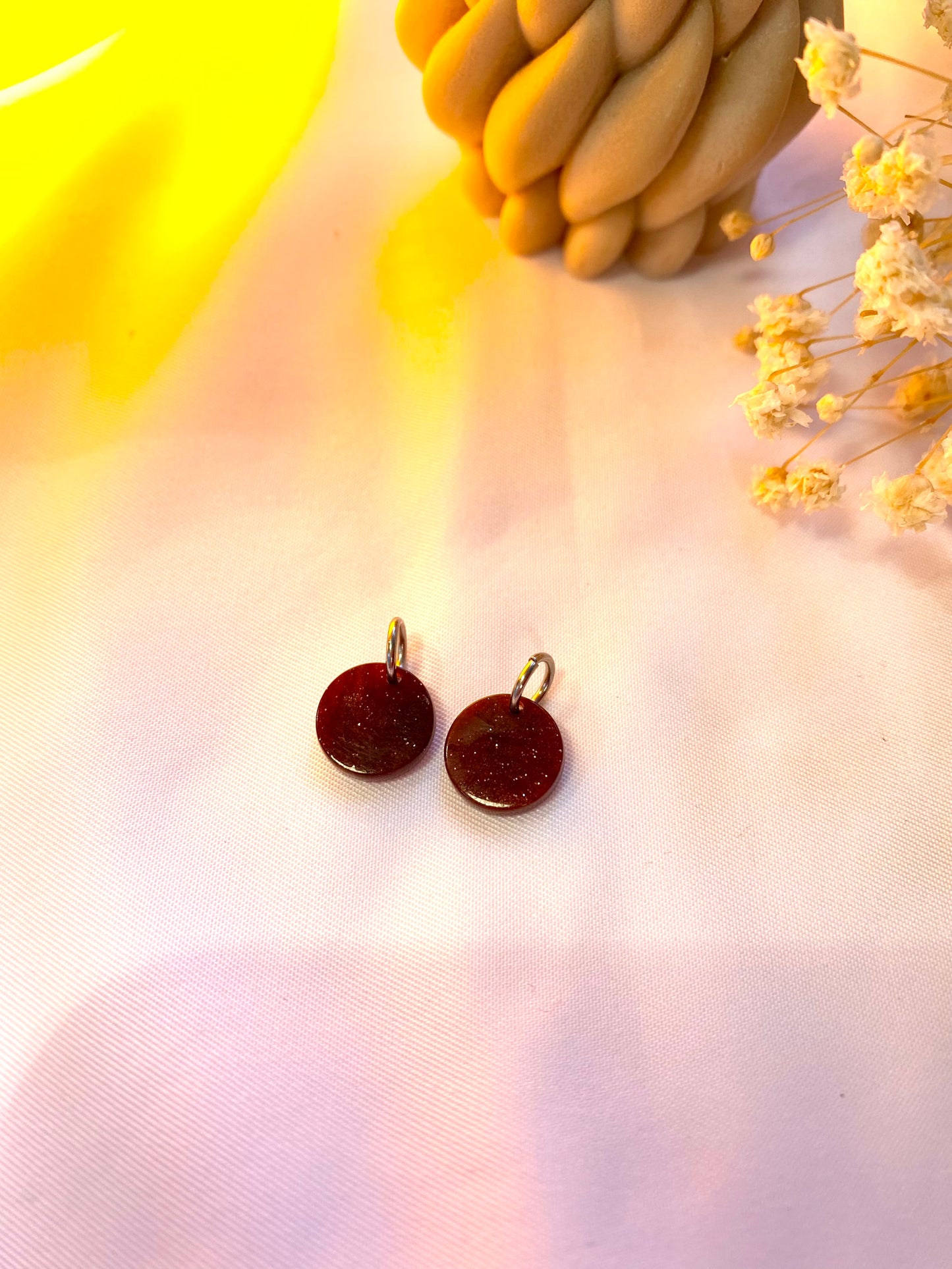 Ella I Breloques en résine interchangeable (sans créoles)