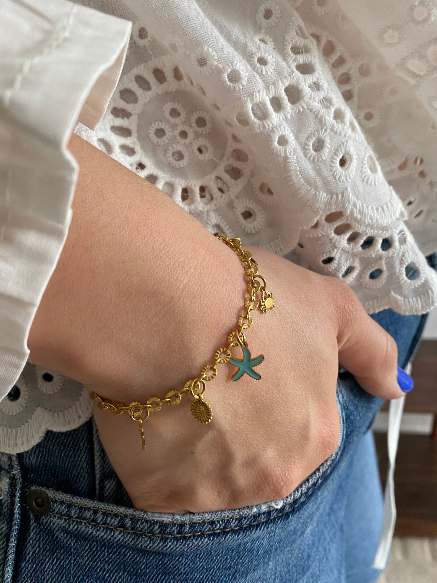 Unica | Bracelet personnalisé doré