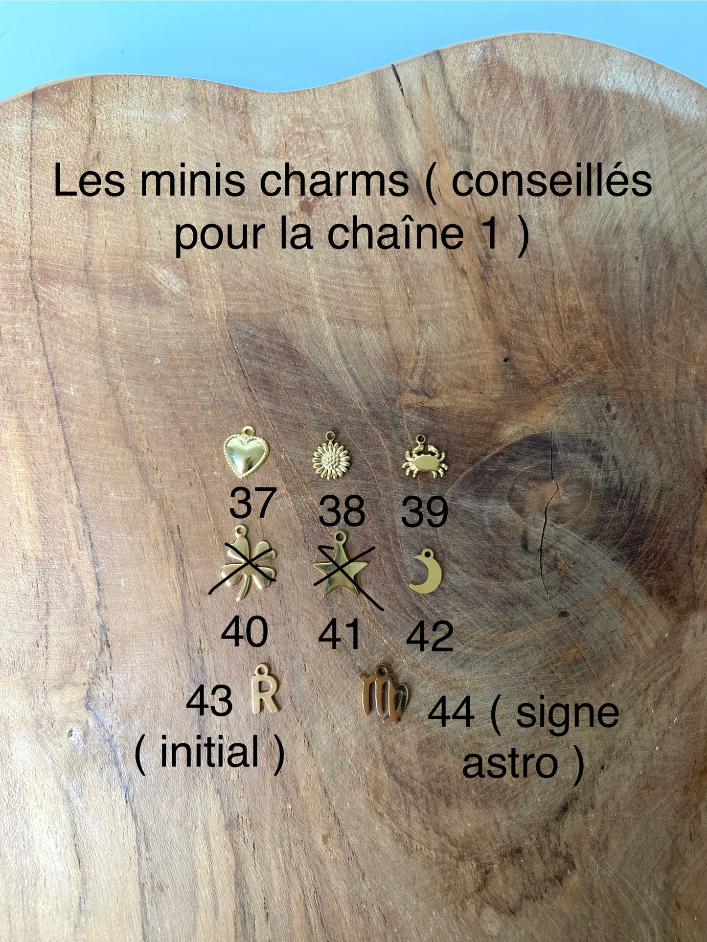 Simbolico I Collier personnalisé multicharm doré