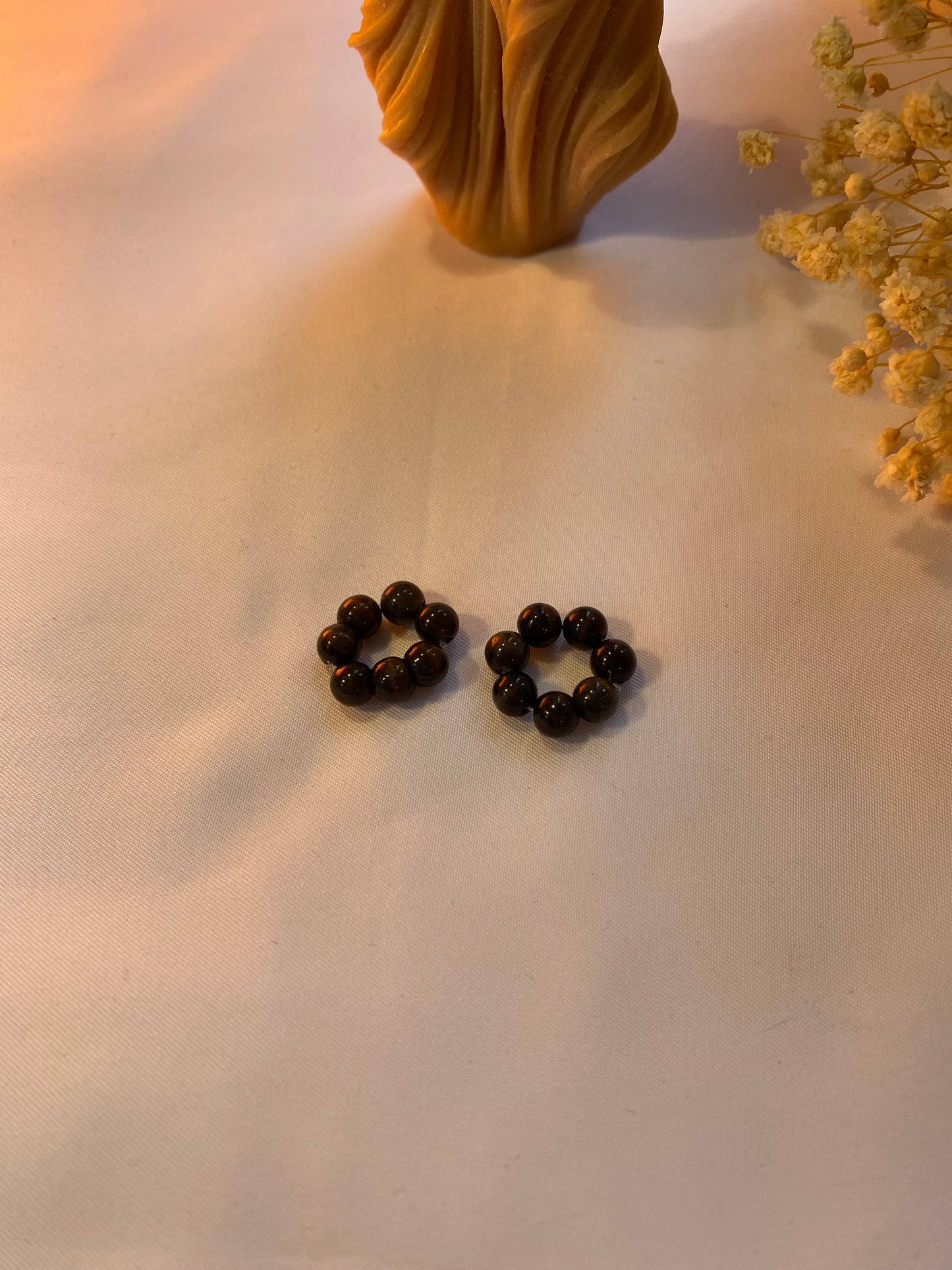 Anaïs I Anneaux perlés fait mains