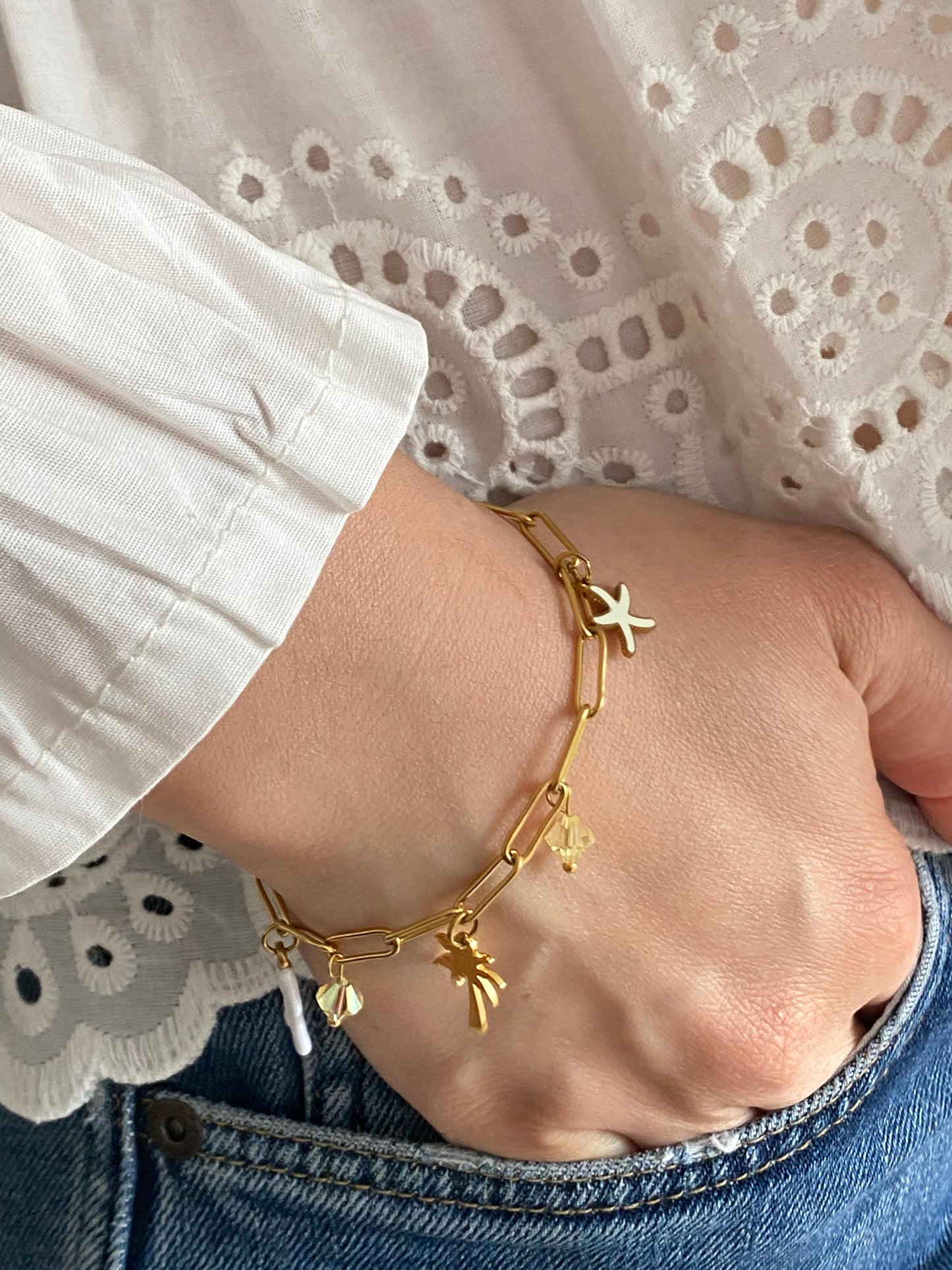 Unica | Bracelet personnalisé doré