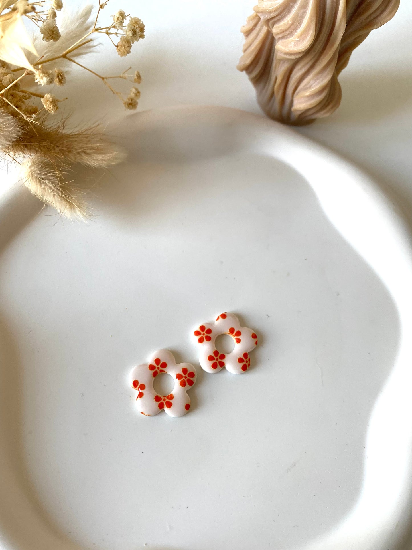 Primavera fond blanc | breloques interchangeables ( avec ou sans créoles)