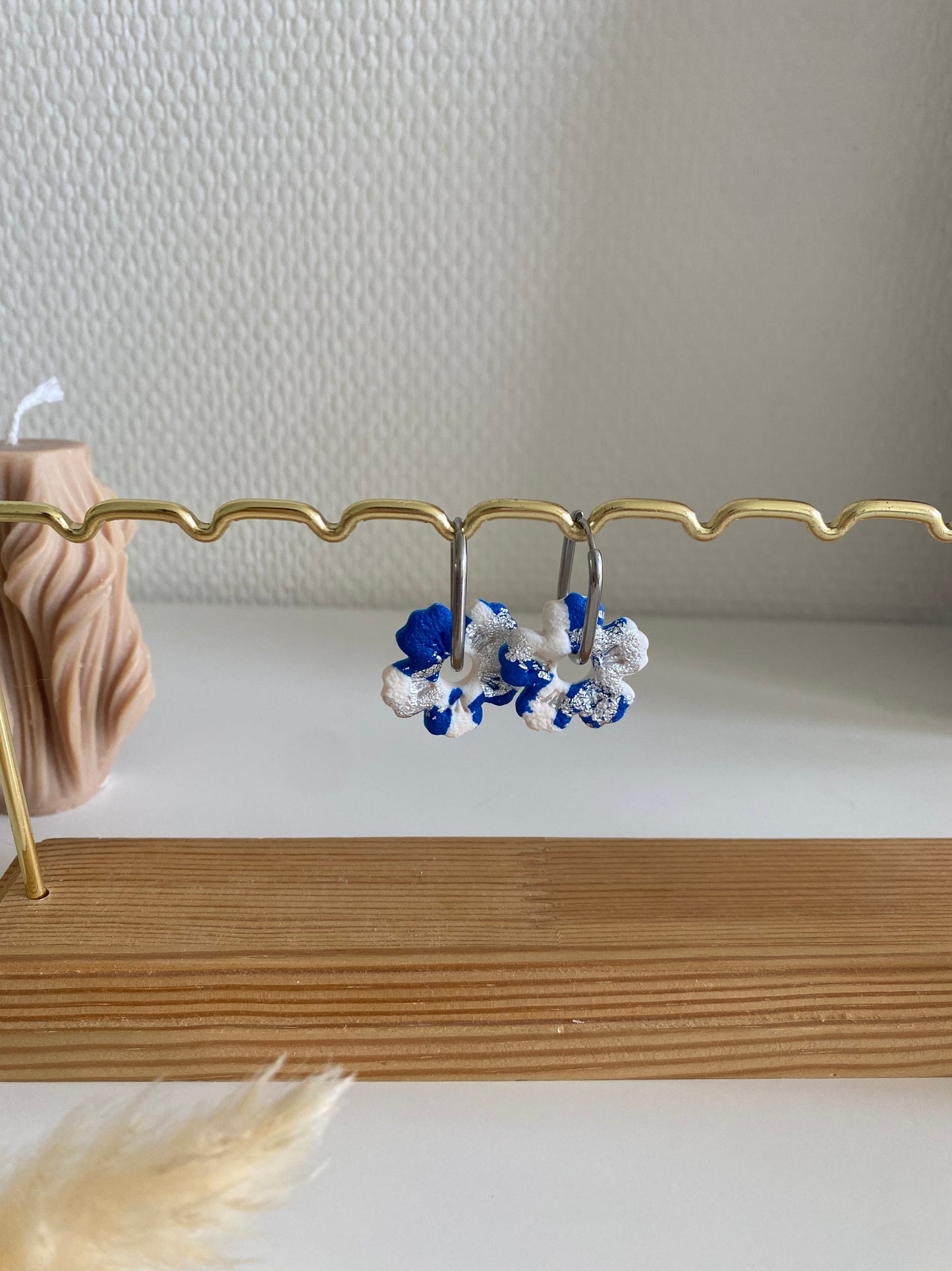Yaelle | fleurs interchangeables ( vendues sans créoles, paire unique )