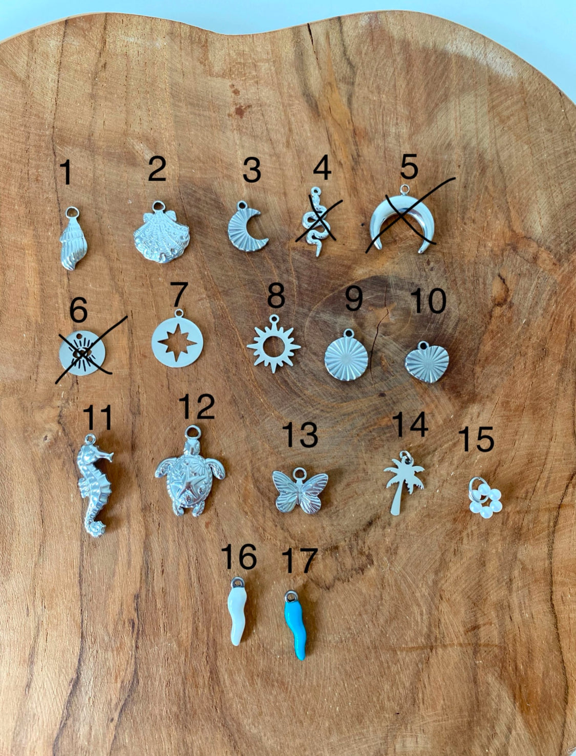 Simbolico I Collier personnalisé multicharm argenté