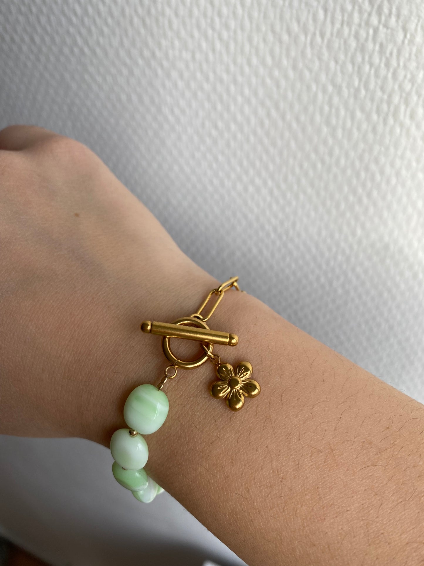 Juliette I Bracelet perles verte