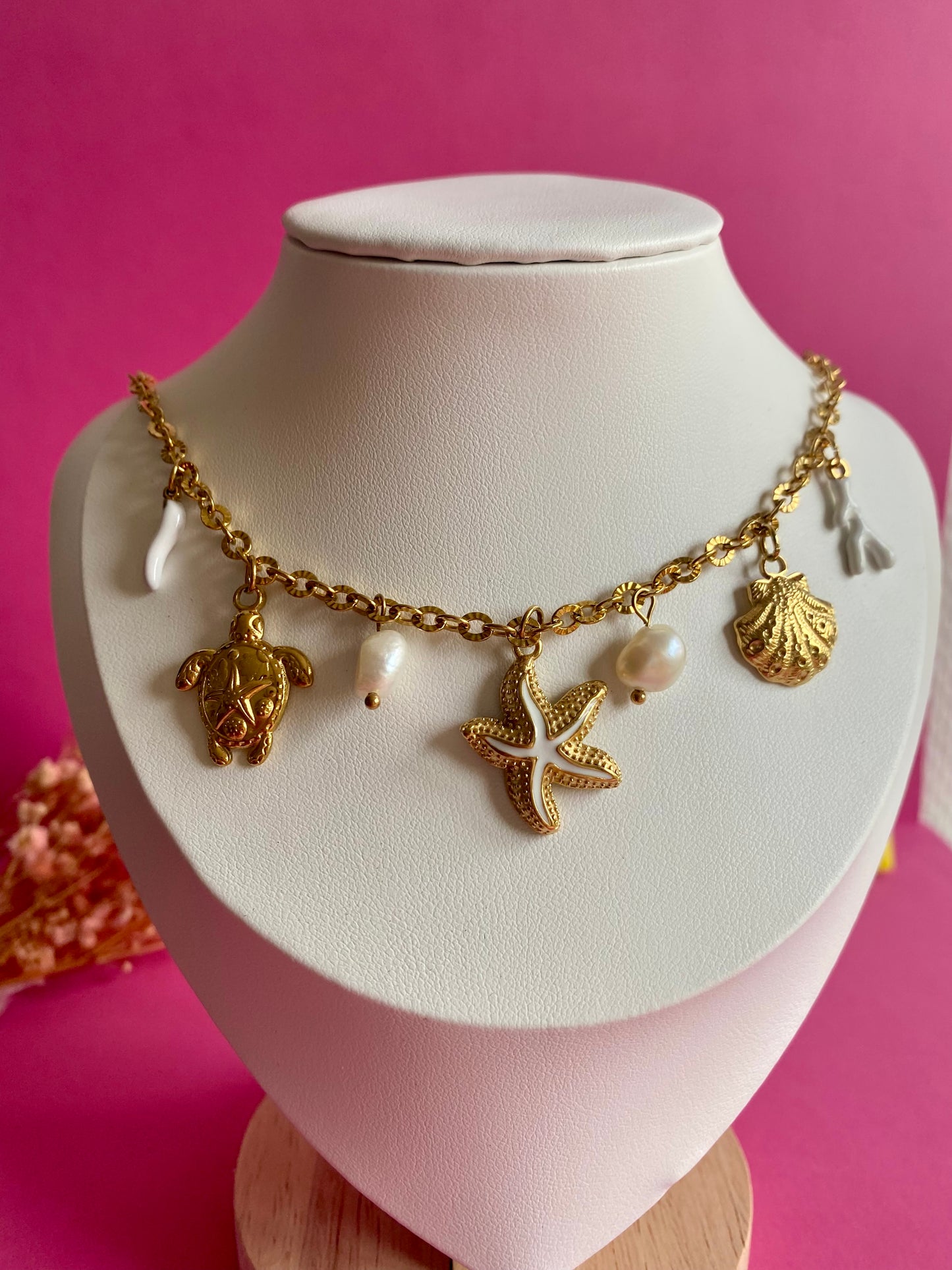 Collier étoile de mer - pièce unique