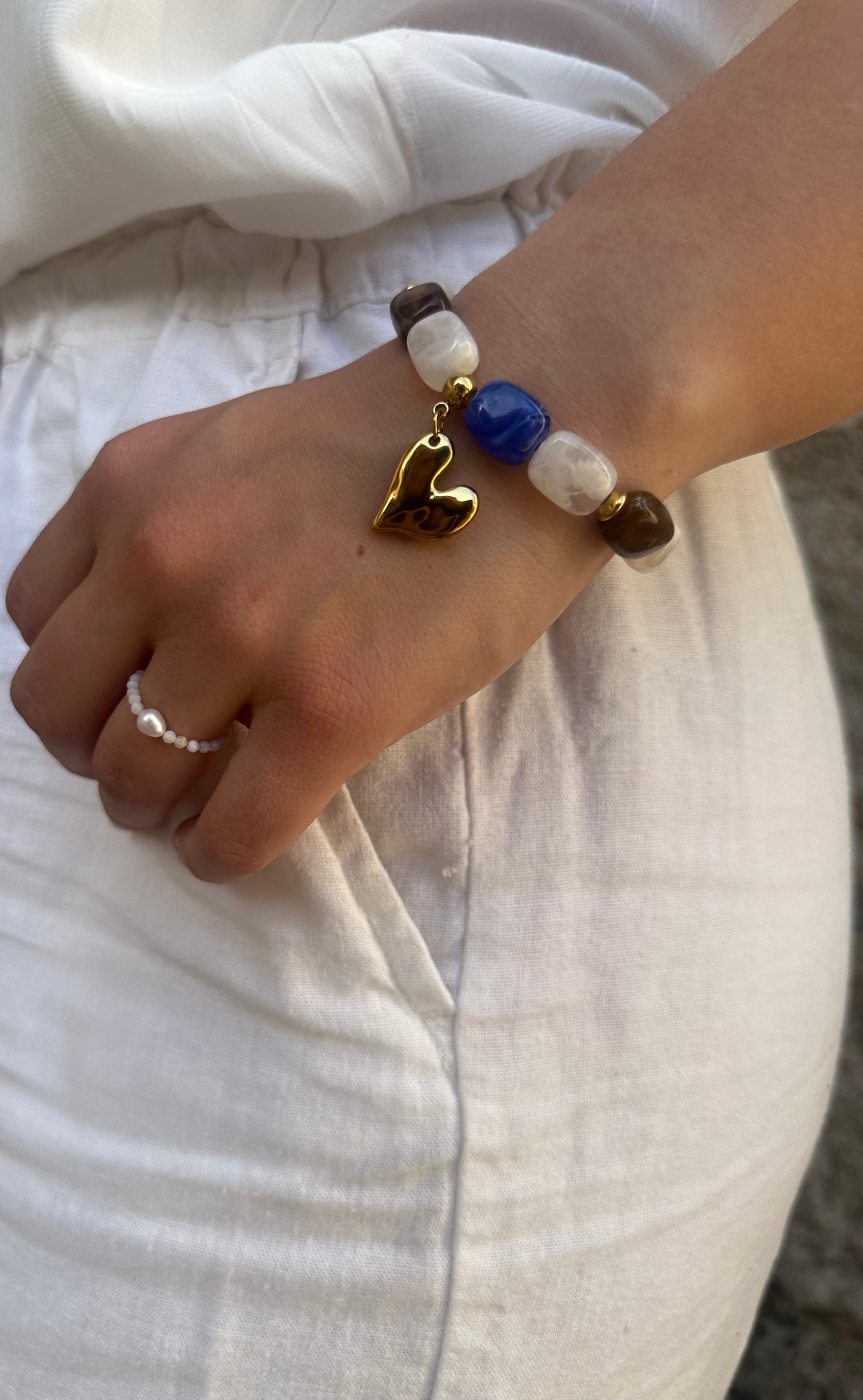 Lua - bracelet élastique coloré
