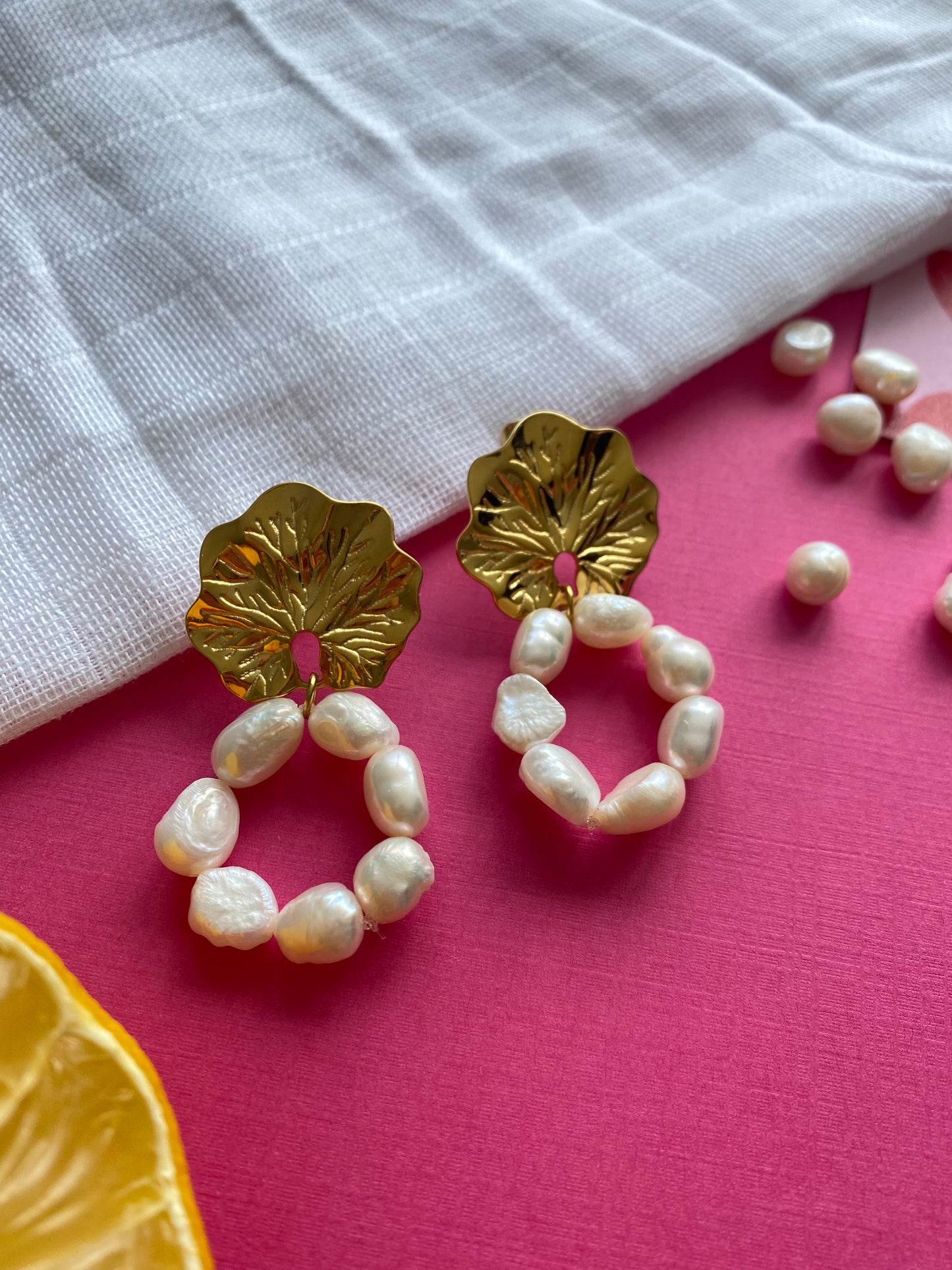 Morgane - Boucles d'oreilles perles d'eau douce