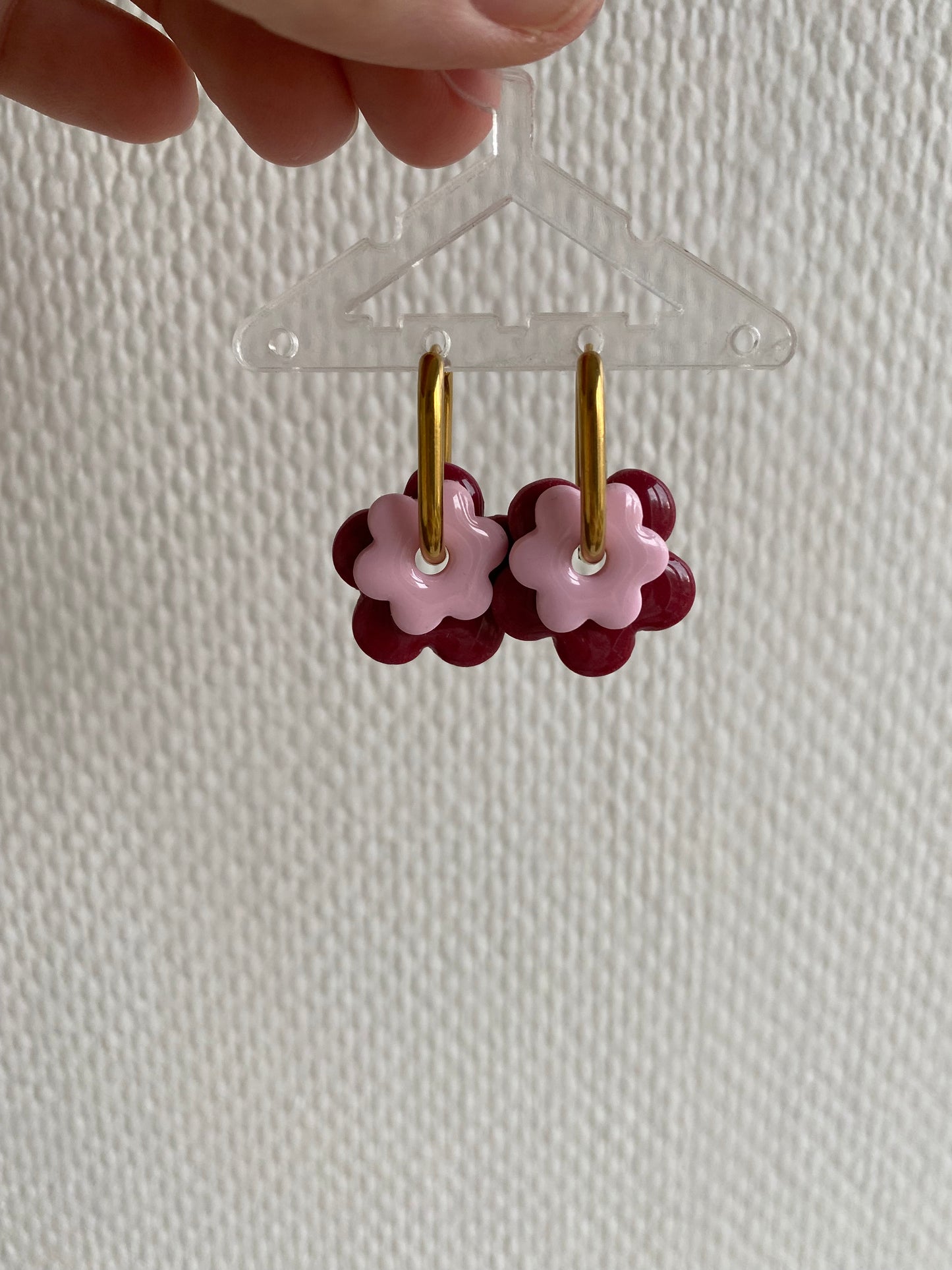 Duo Violettes I Breloques fleurs unies ( sans créoles )