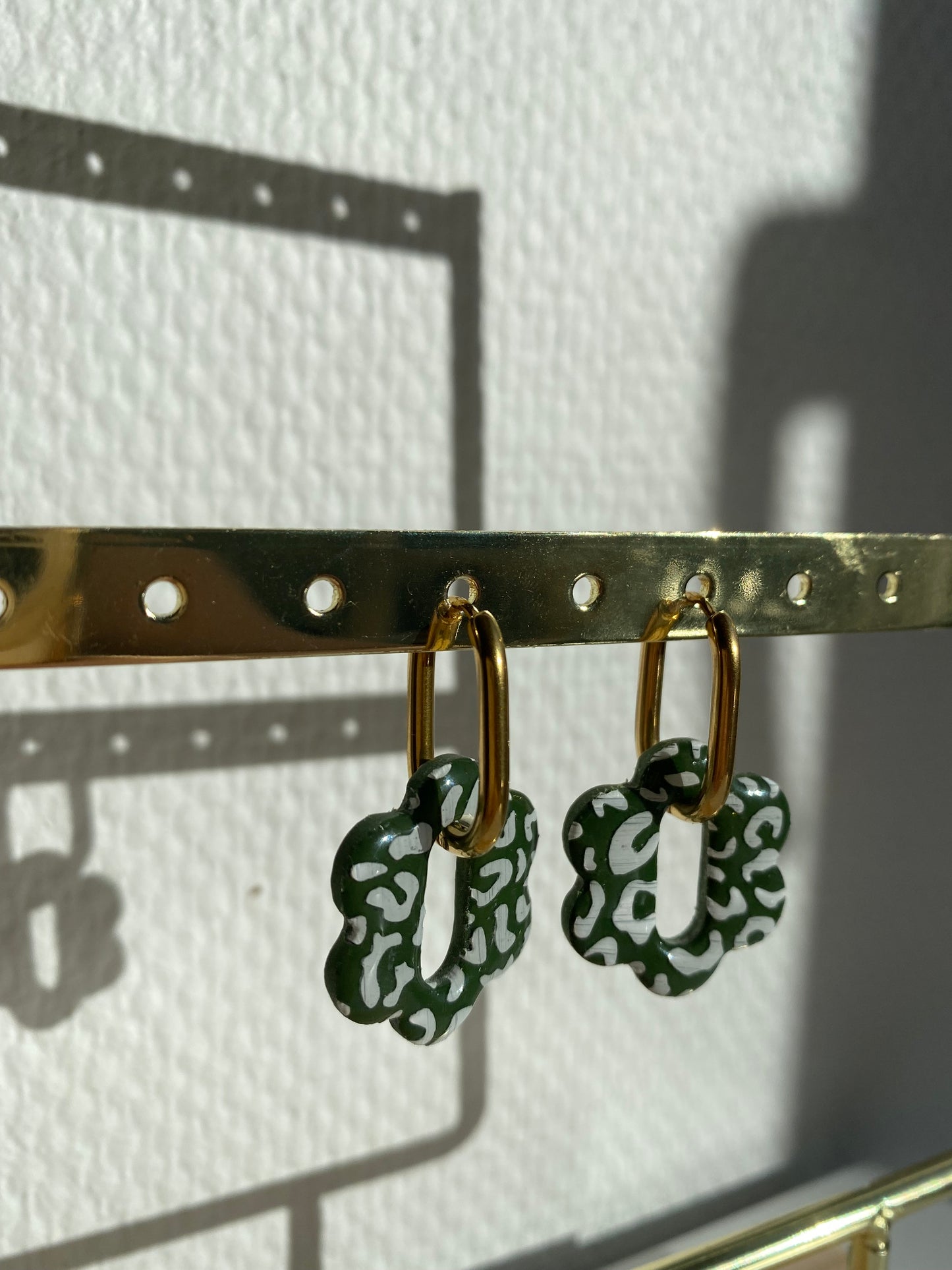 Margaux I Fleurs interchangeables léopard kaki ( sans créoles )