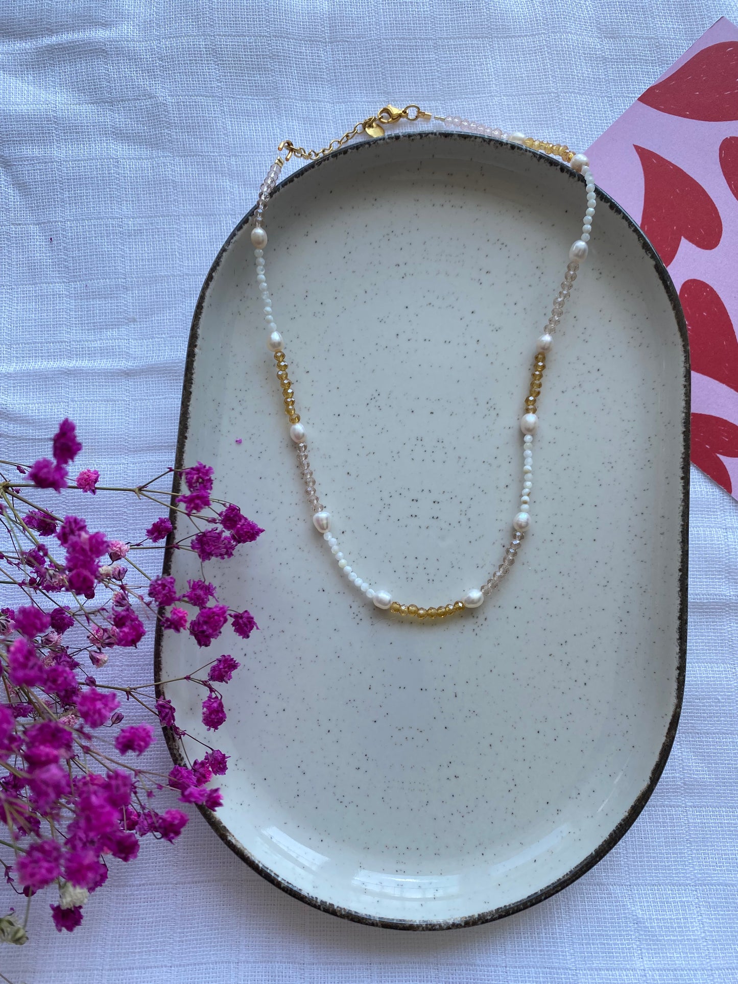 Alba - collier perles fin