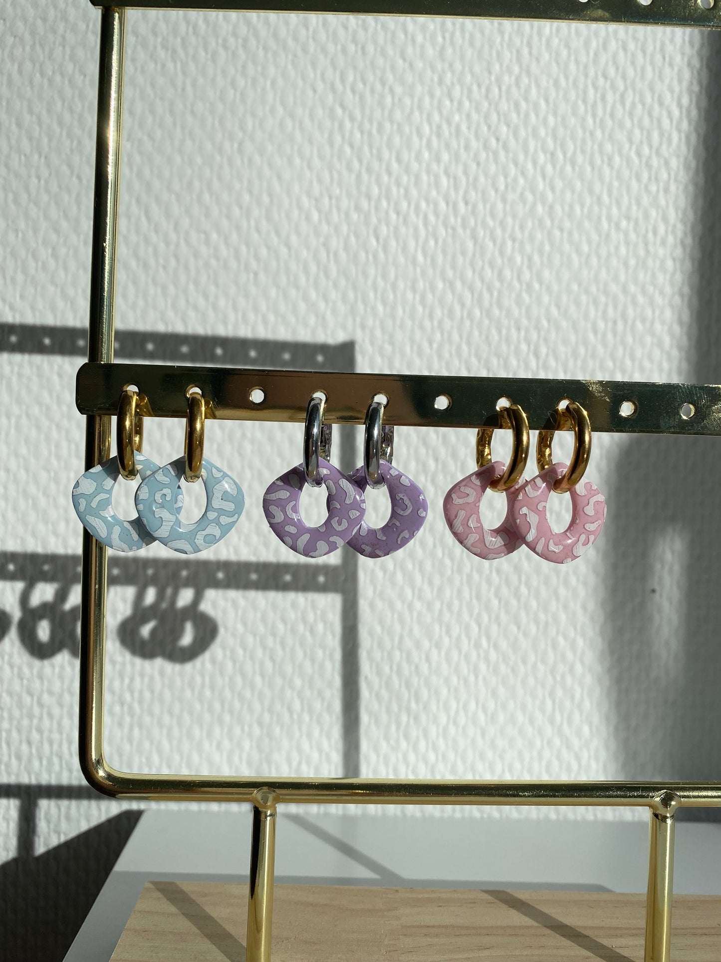 Edwina I Breloques interchangeables léopard pastel (sans créoles)