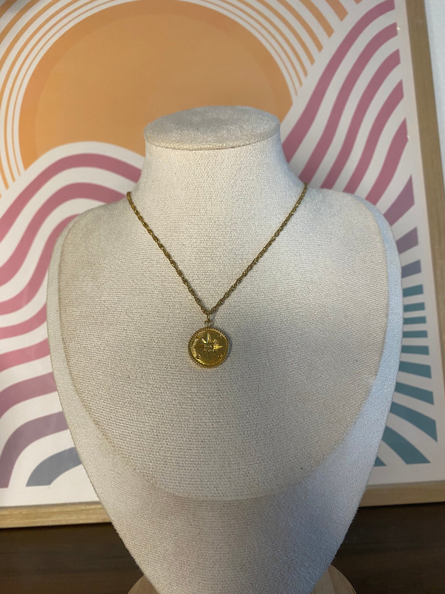 Collier doré I acier inoxydable