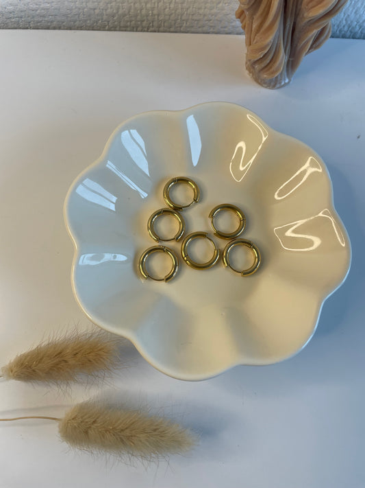 Sarah I créoles ronde épaisse