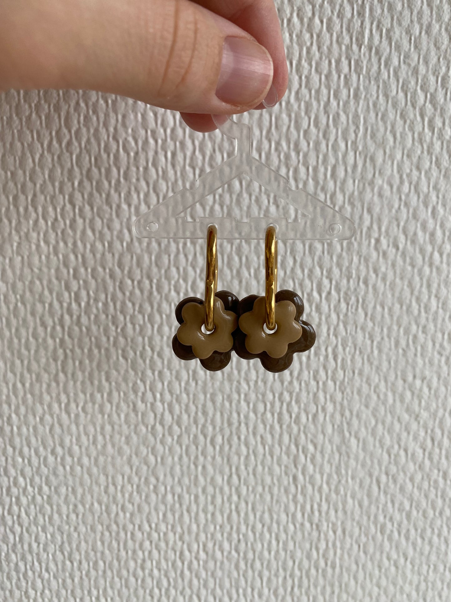 Duo Violettes I Breloques fleurs unies ( sans créoles )