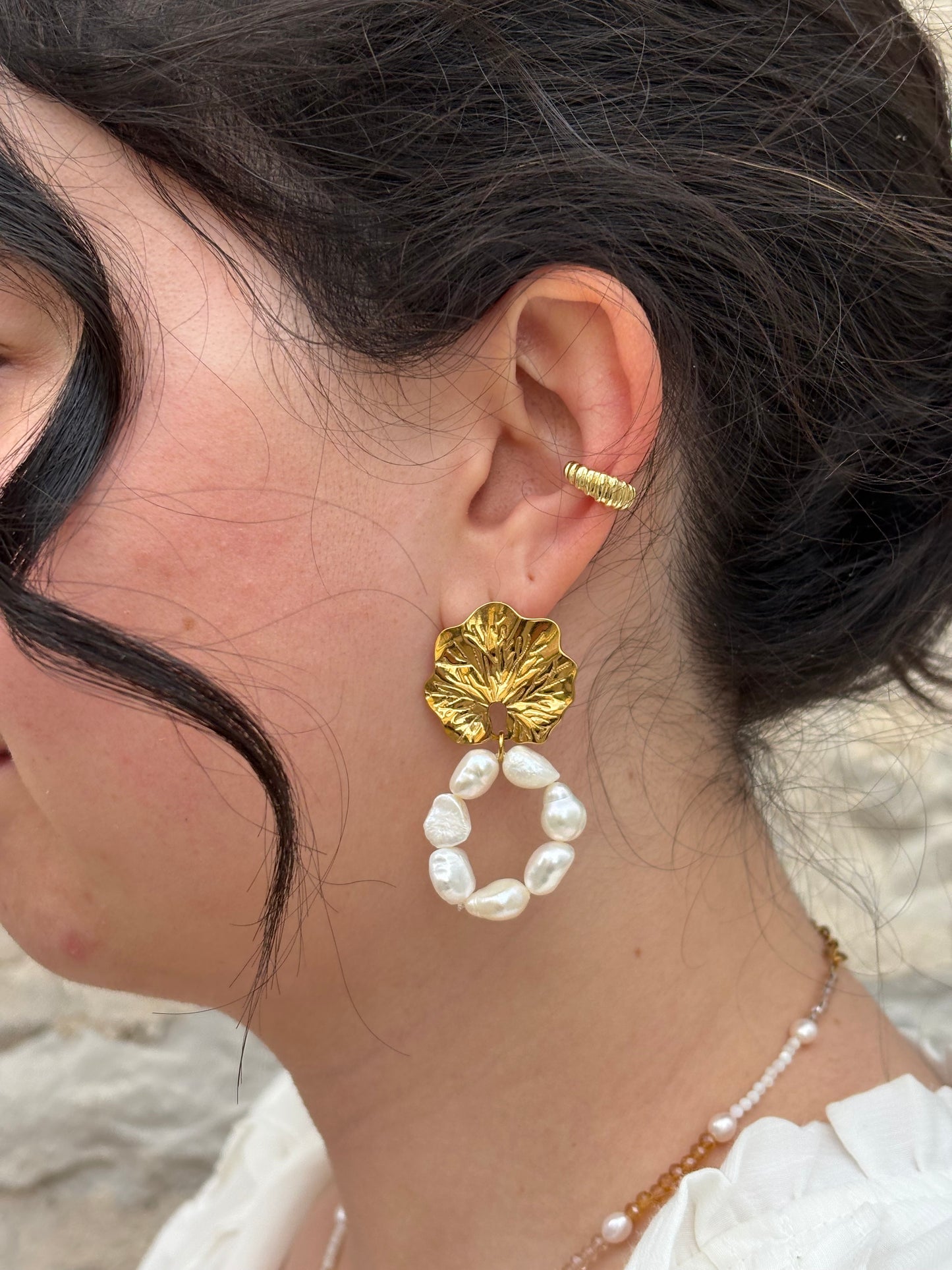 Morgane - Boucles d'oreilles perles d'eau douce
