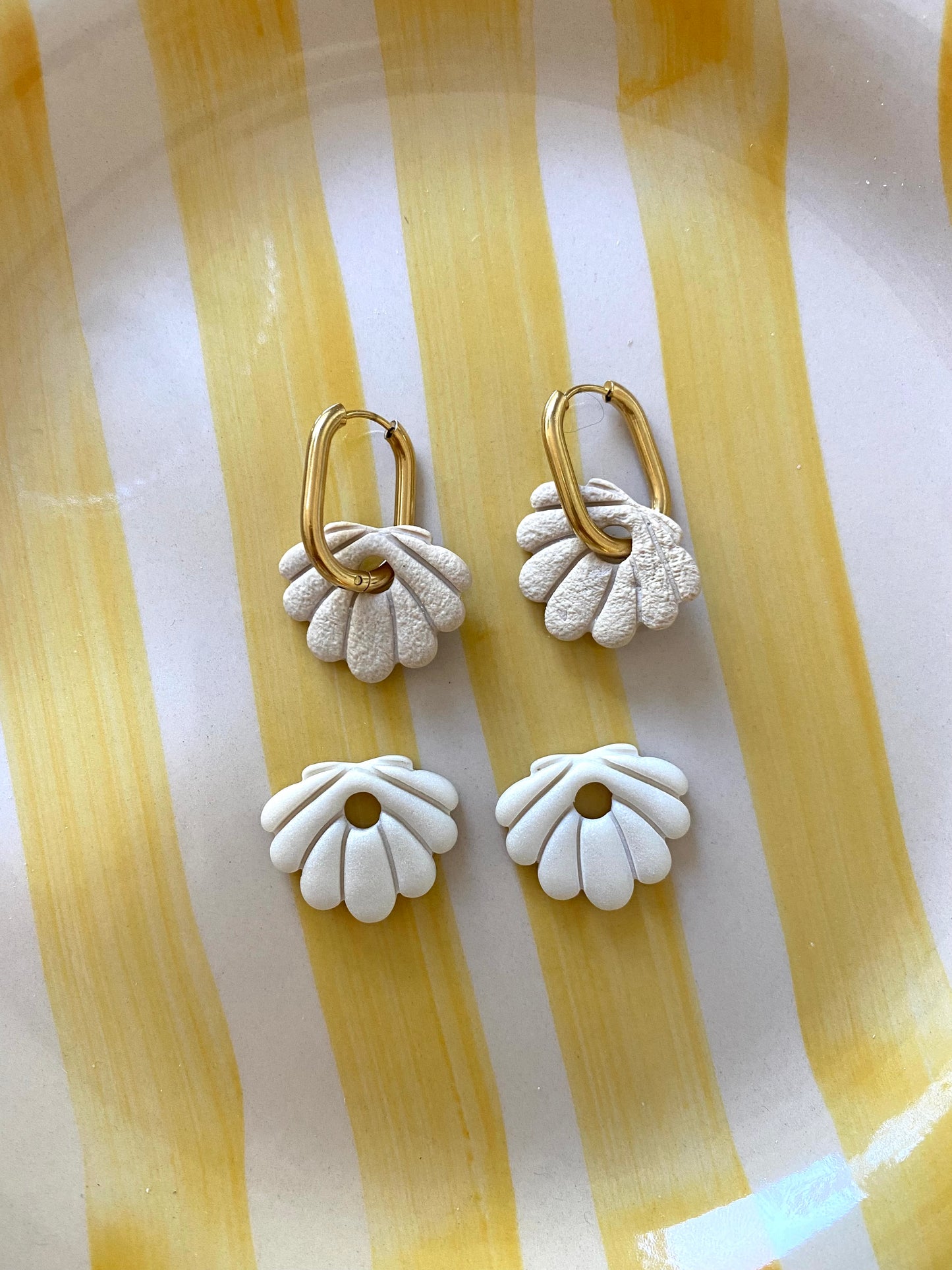 Bianca - breloques coquillage interchangeable ( sans créoles )