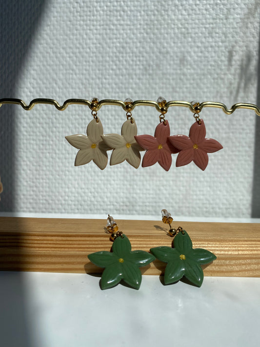 Aude I Boucles d'oreilles fleurs