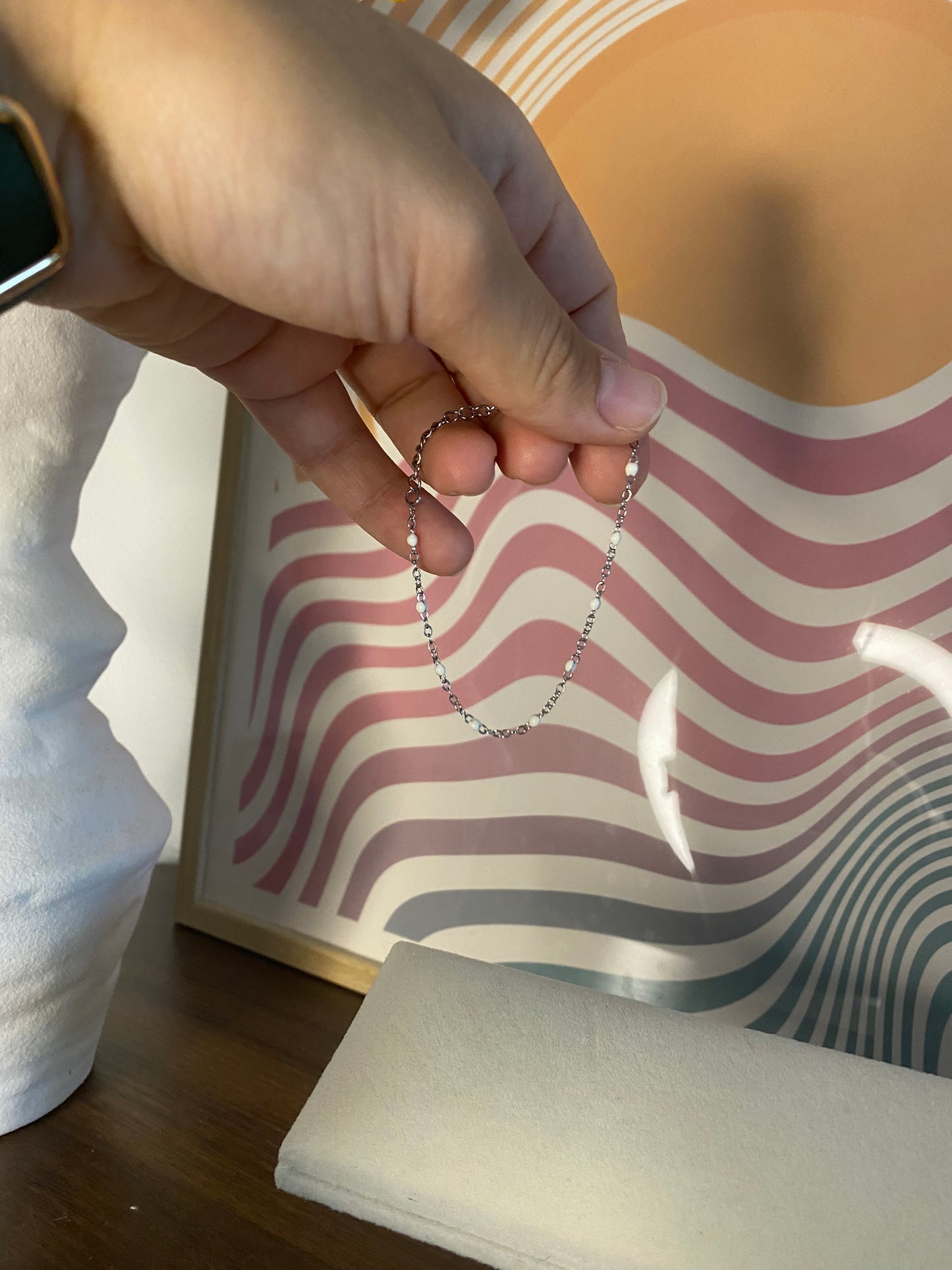 Bracelet minimaliste blanc