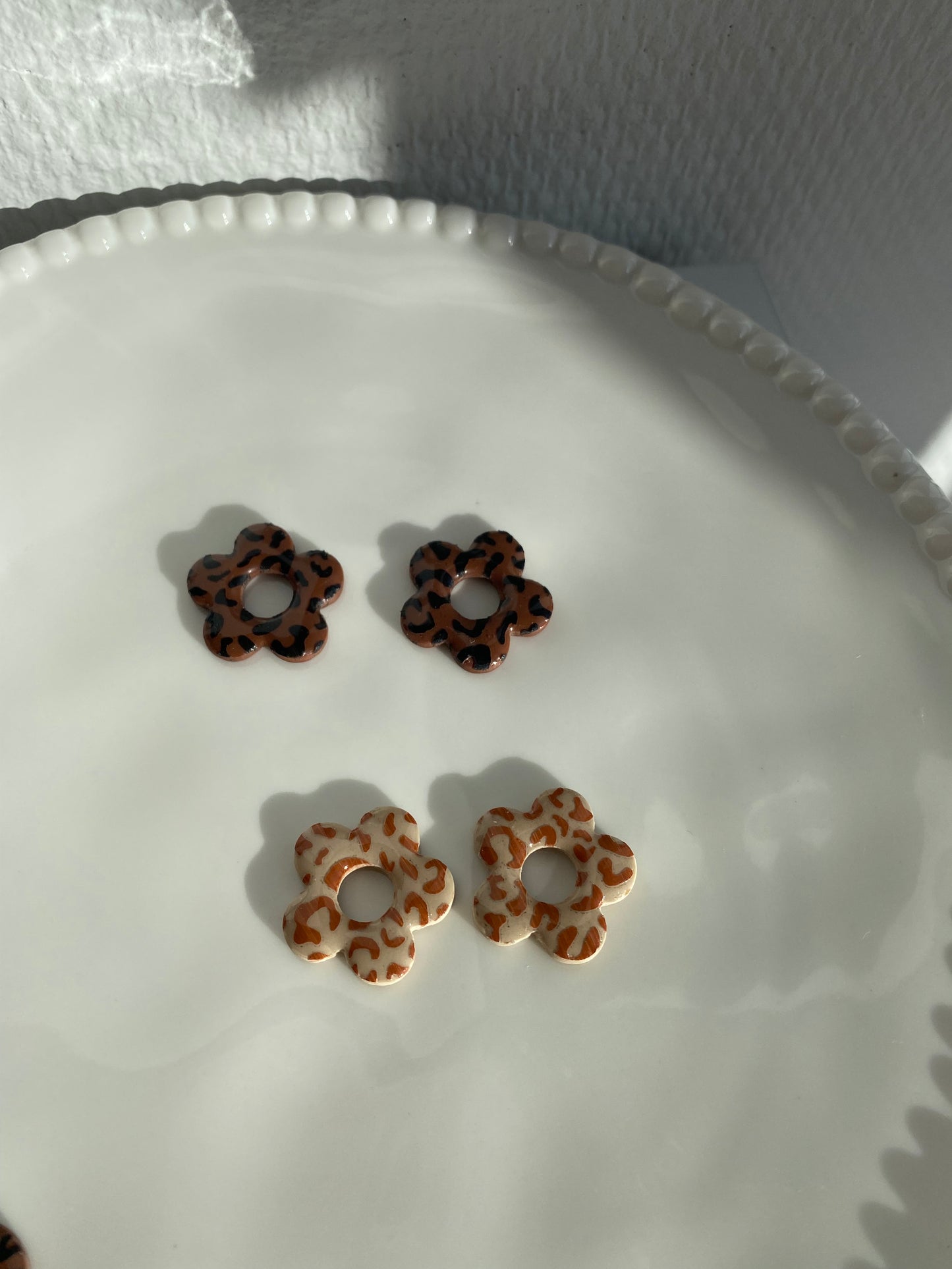 Edith I Breloques léopard interchangeables ( sans créoles )