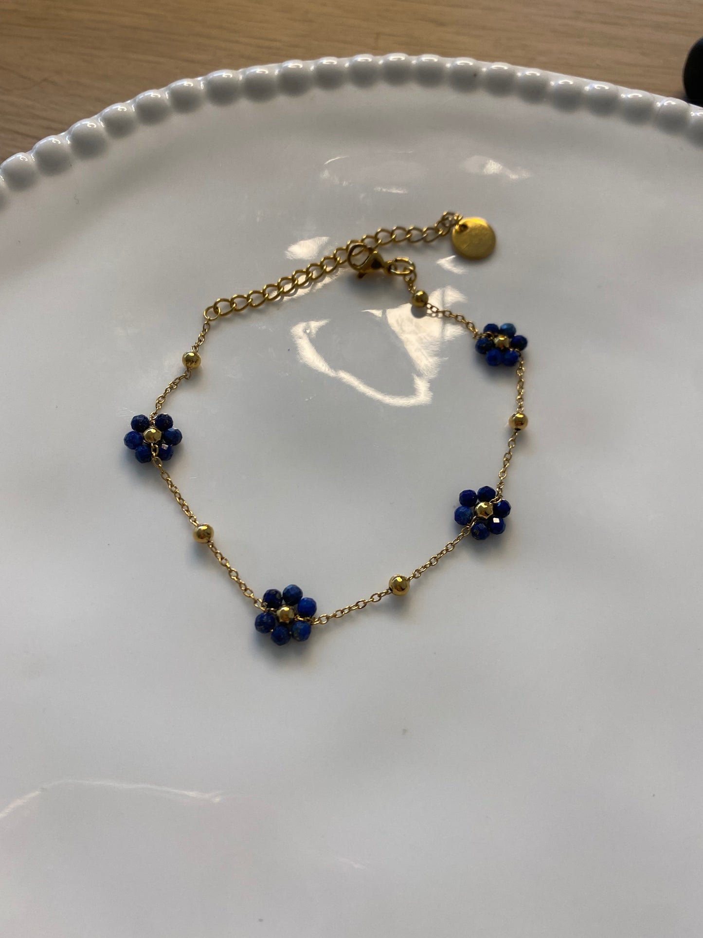 Maé | bracelet perles bleu