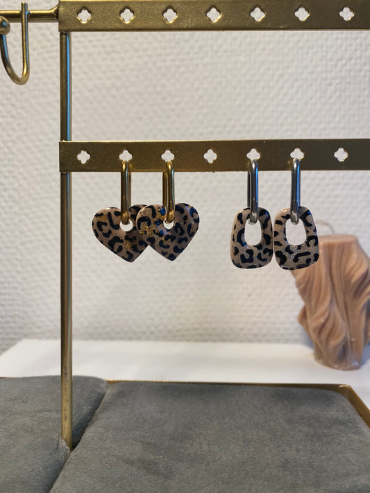 Pampilles leopard paire unique