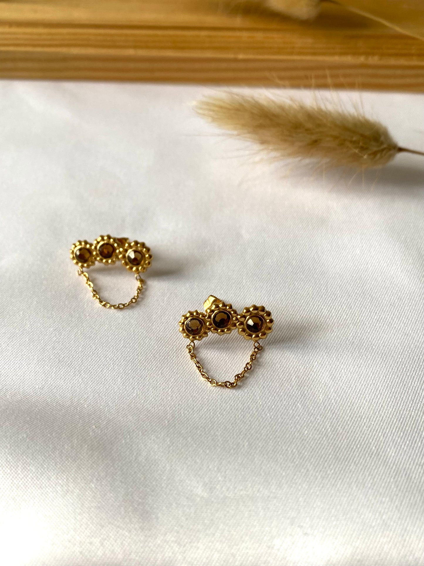 Maria | Boucles d’oreilles à strass