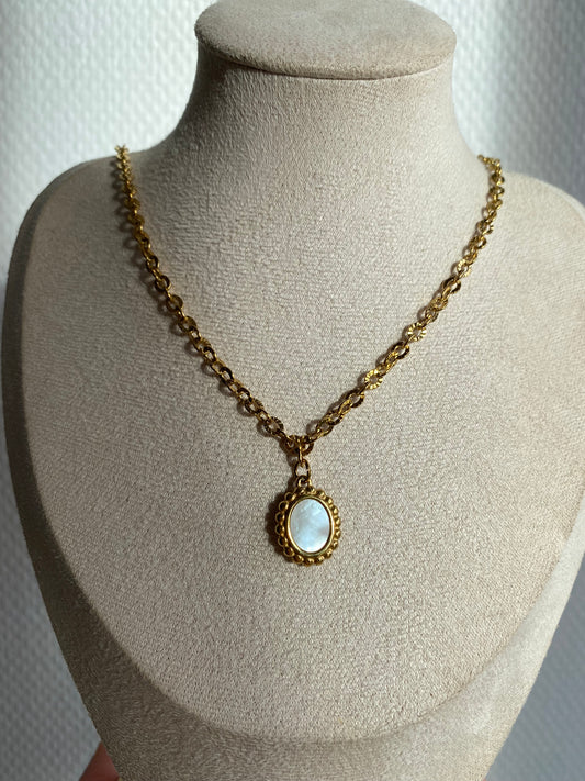 Carla I Sautoir pendentif nacré