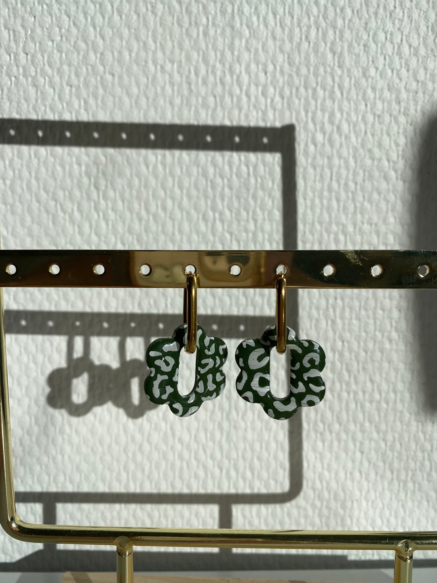 Margaux I Fleurs interchangeables léopard kaki ( sans créoles )