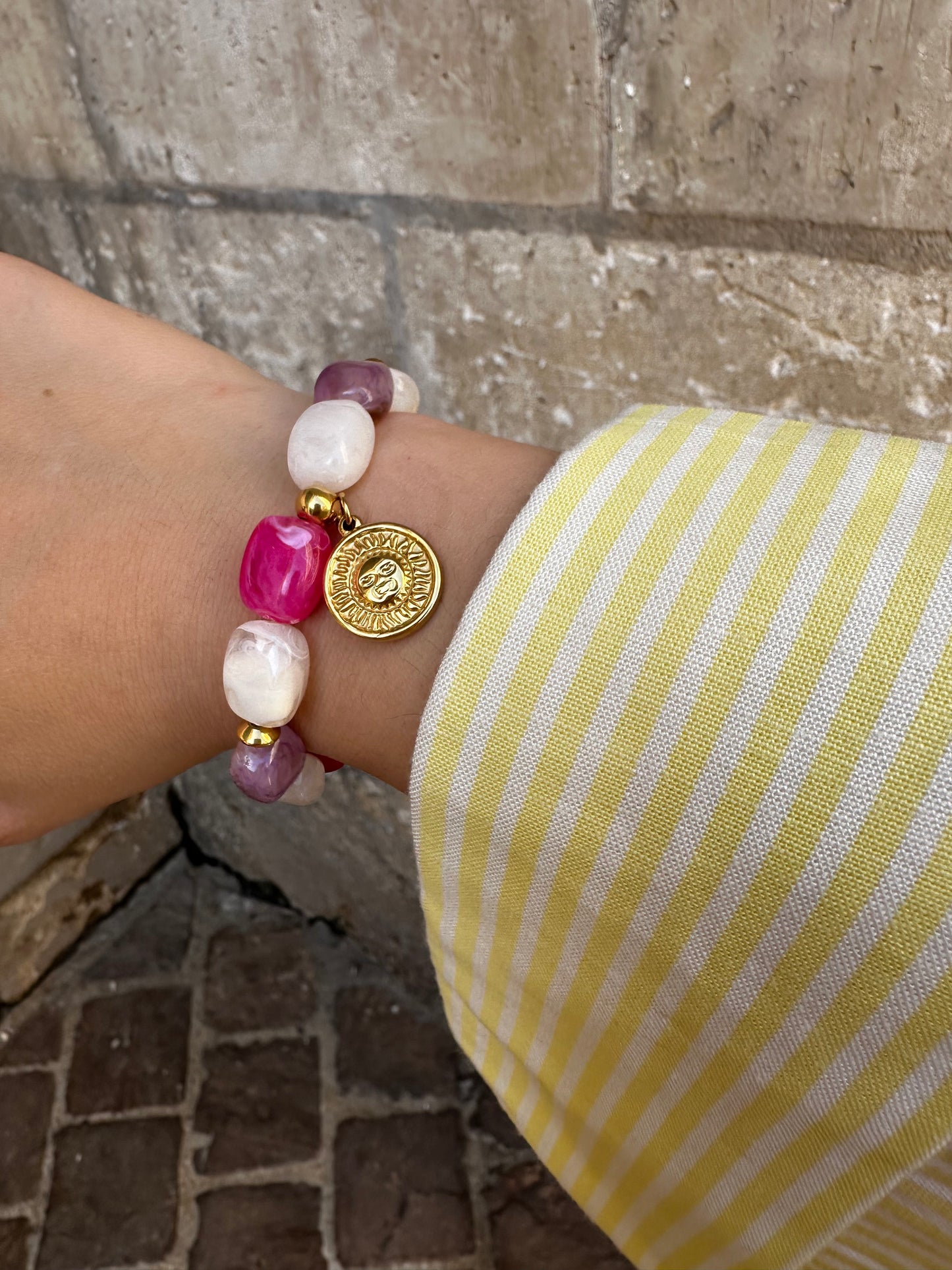 Lua - bracelet élastique coloré