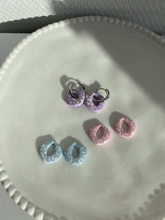 Edwina I Breloques interchangeables léopard pastel (sans créoles)