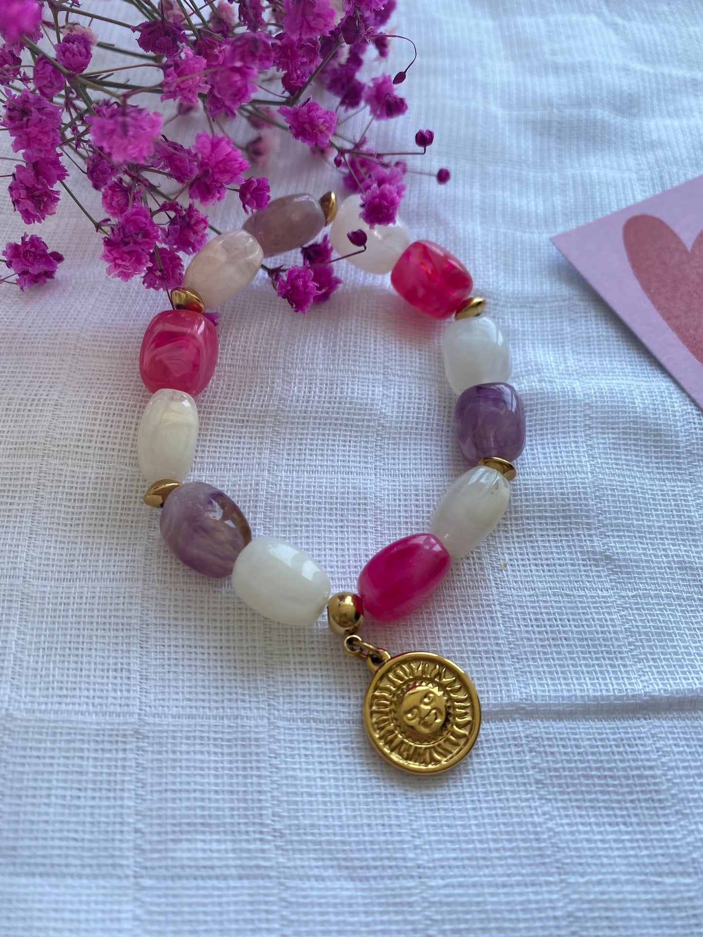 Lua - bracelet élastique coloré