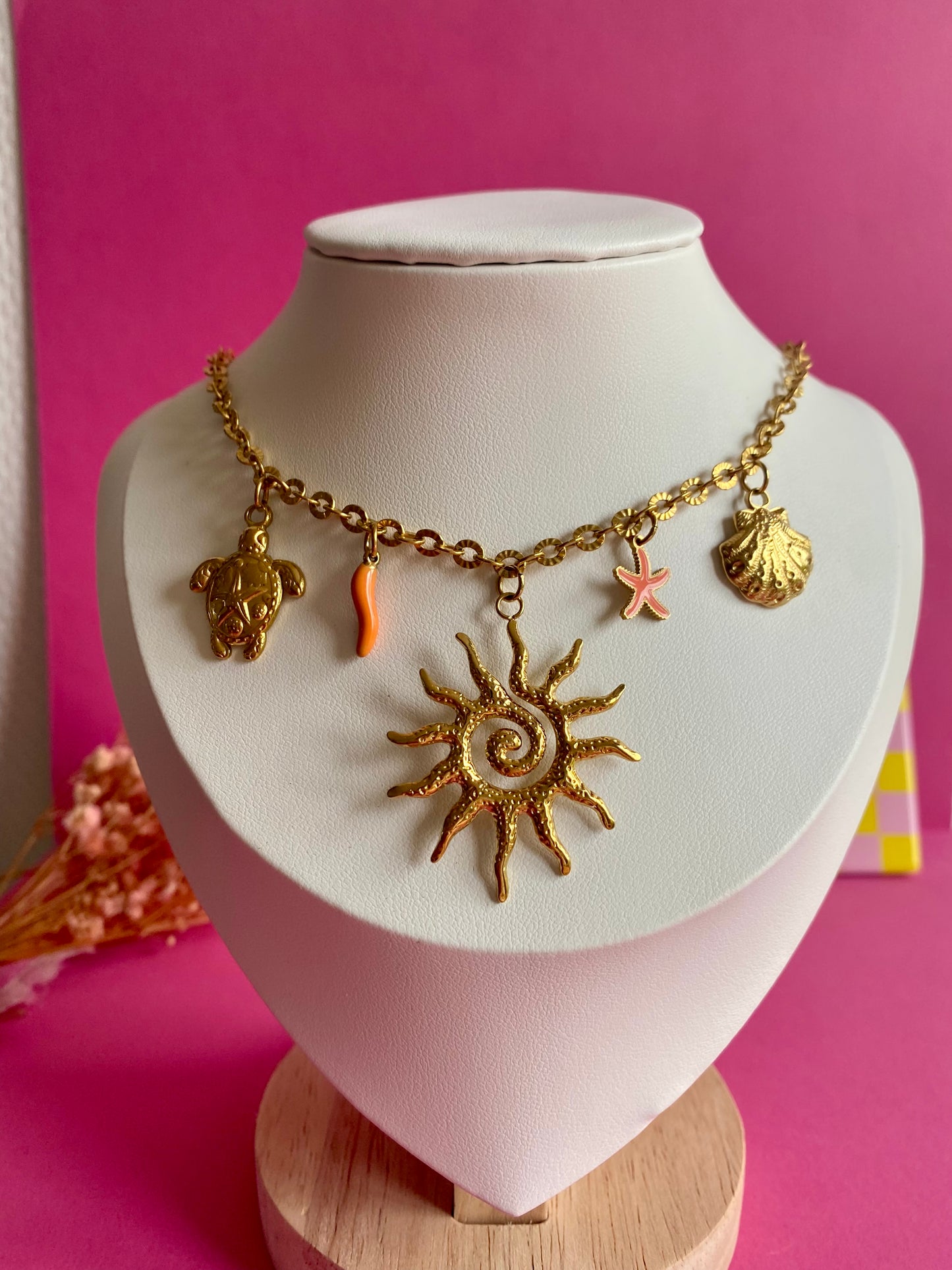 Collier soleil - pièce unique