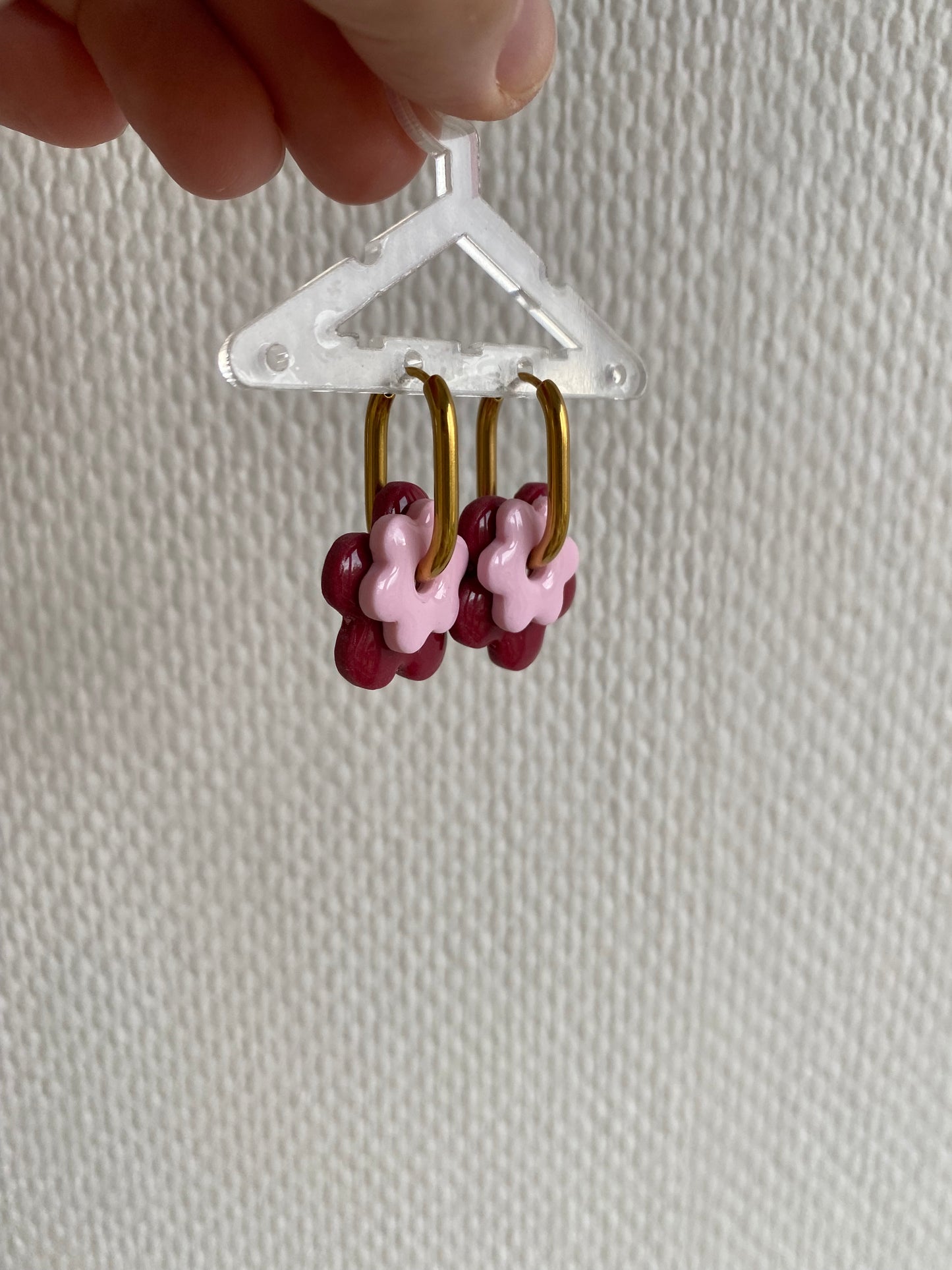 Duo Violettes I Breloques fleurs unies ( sans créoles )