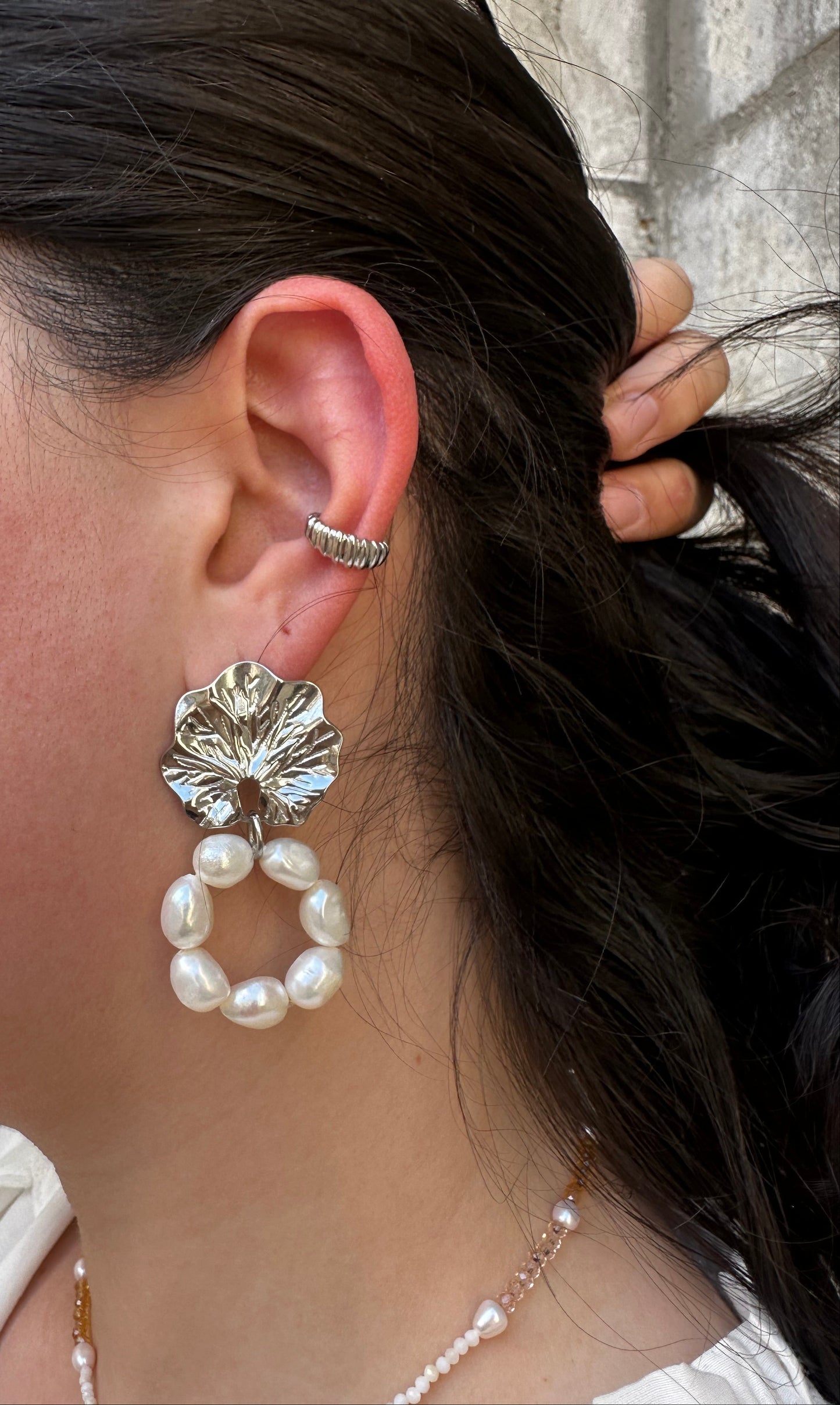 Morgane - Boucles d'oreilles perles d'eau douce