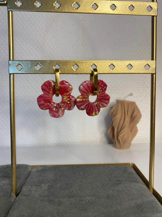 Fleurs interchangeables mélange unique ( avec ou sans créoles )