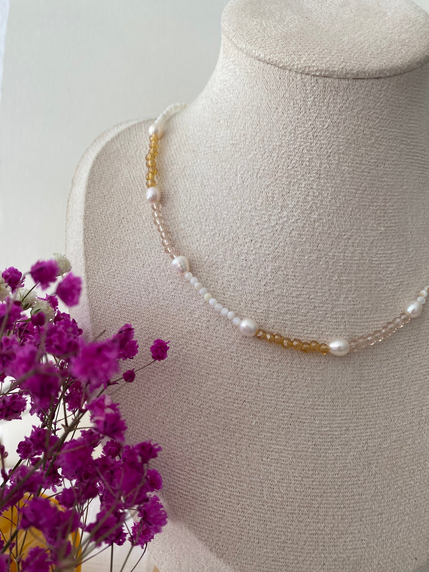 Alba - collier perles fin