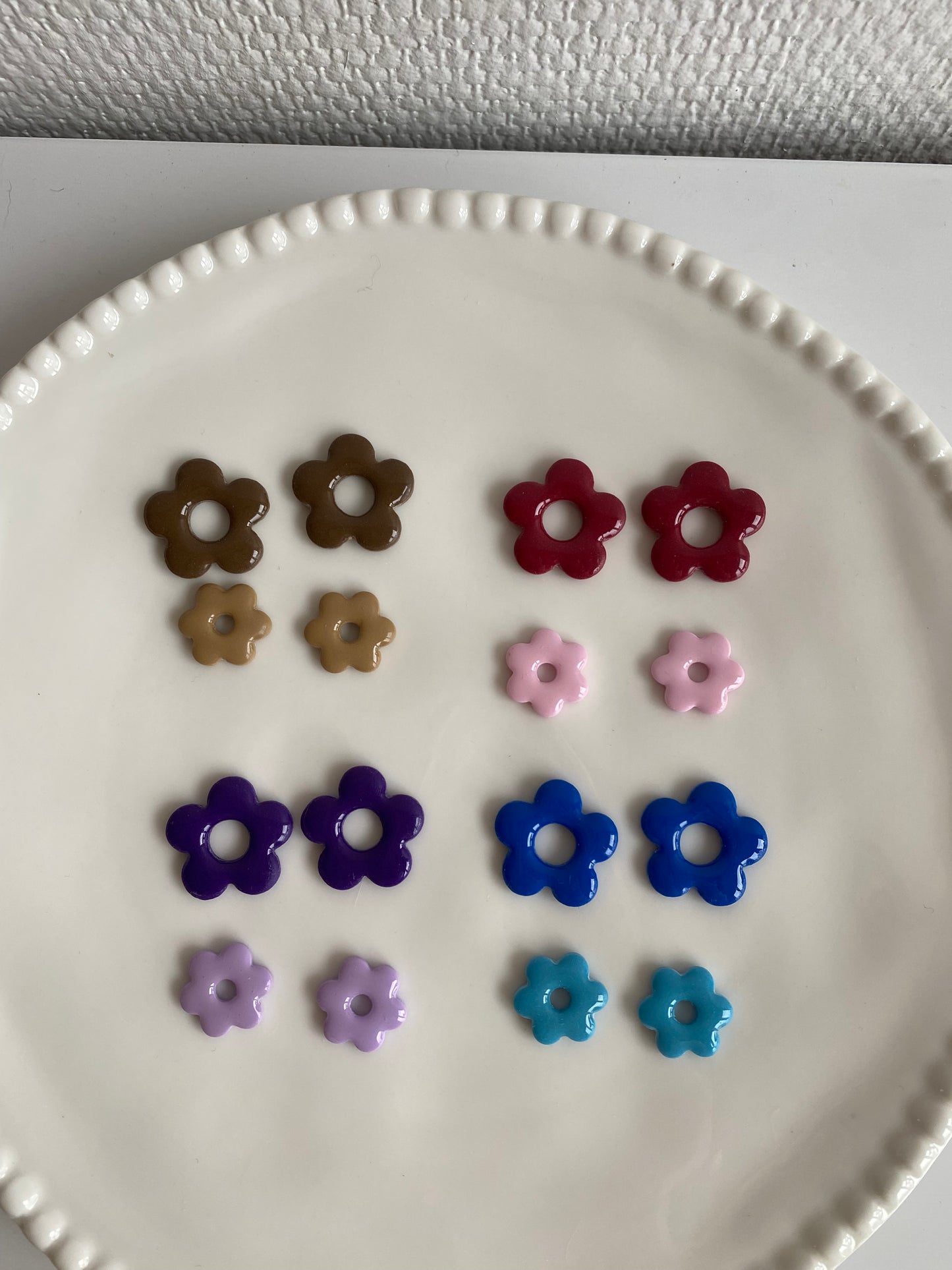 Duo Violettes I Breloques fleurs unies ( sans créoles )