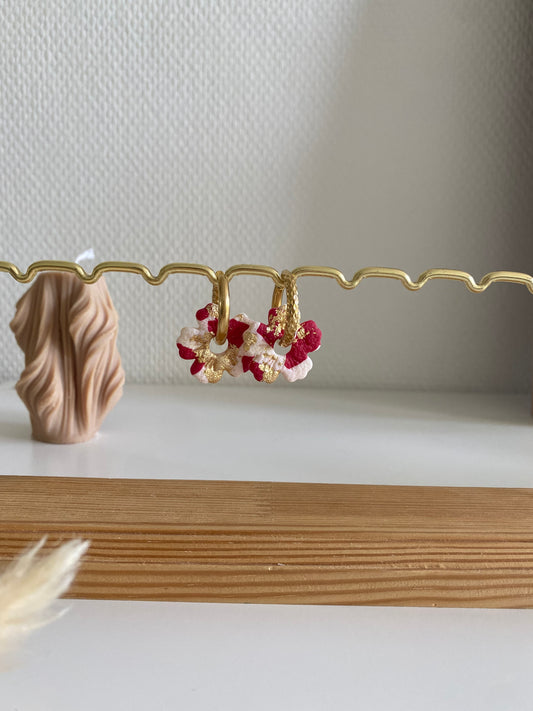 Thalia | fleurs interchangeables ( vendues sans créoles, paire unique )