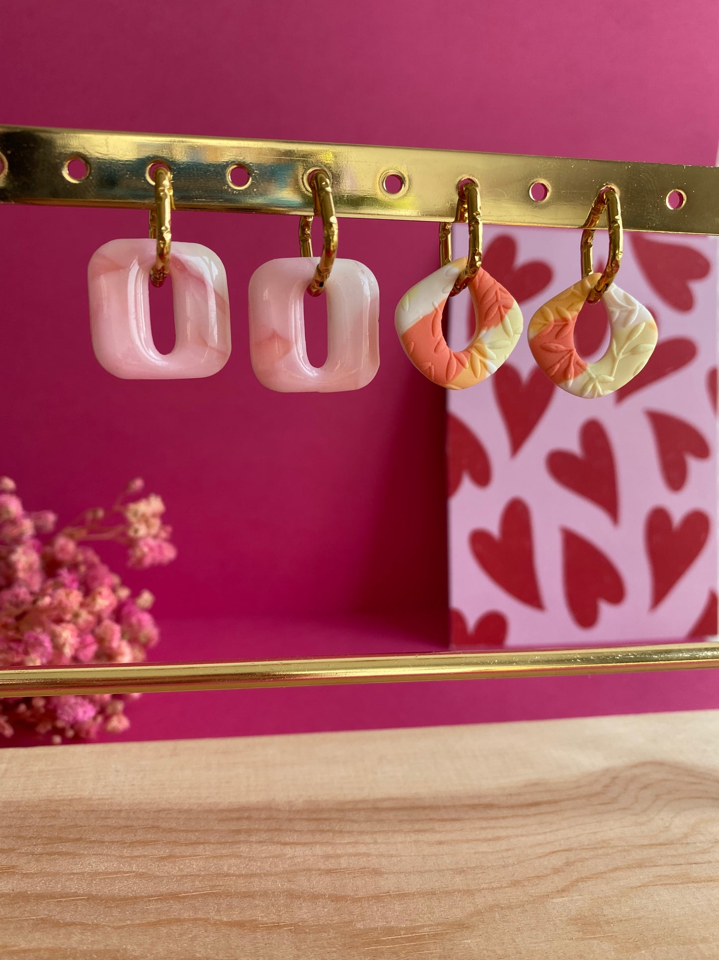 Marie | créoles carrées martelées