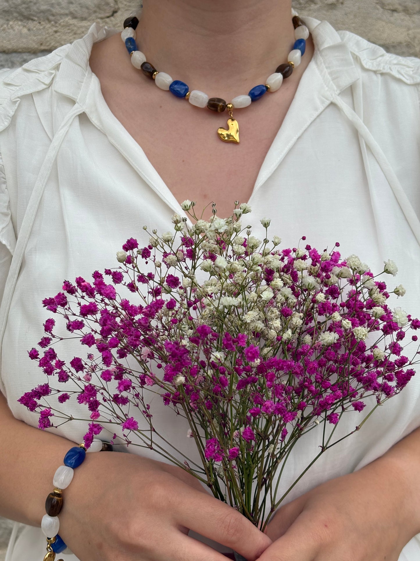 Mélina - collier perles colorées