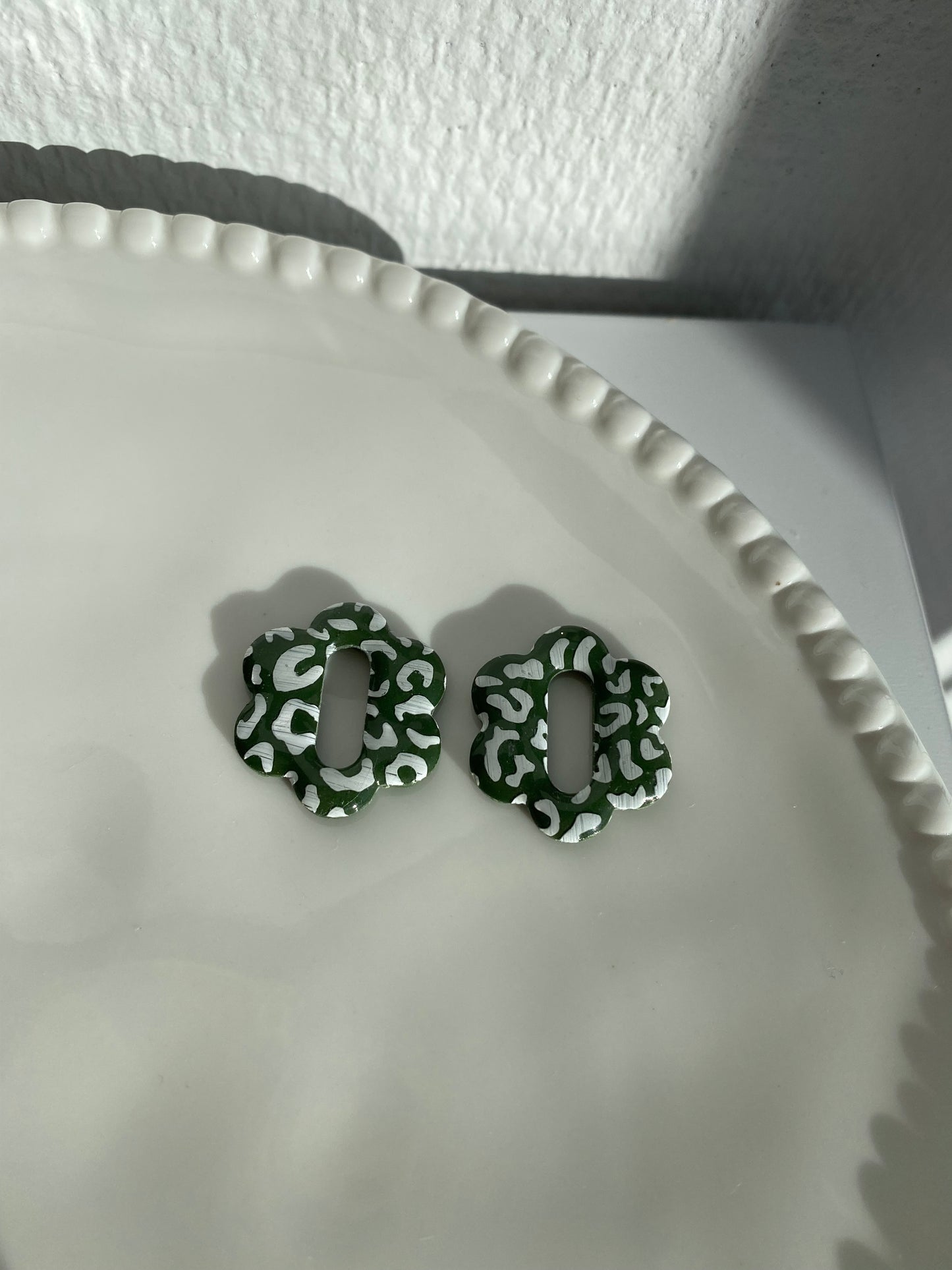 Margaux I Fleurs interchangeables léopard kaki ( sans créoles )