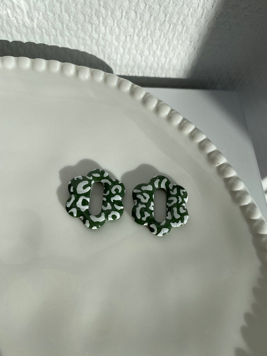 Margaux I Fleurs interchangeables léopard kaki ( sans créoles )