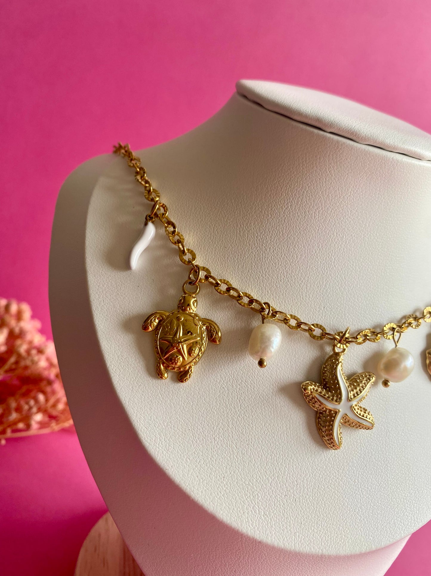 Collier étoile de mer - pièce unique