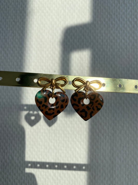 Marina I Boucles d'oreilles léopard