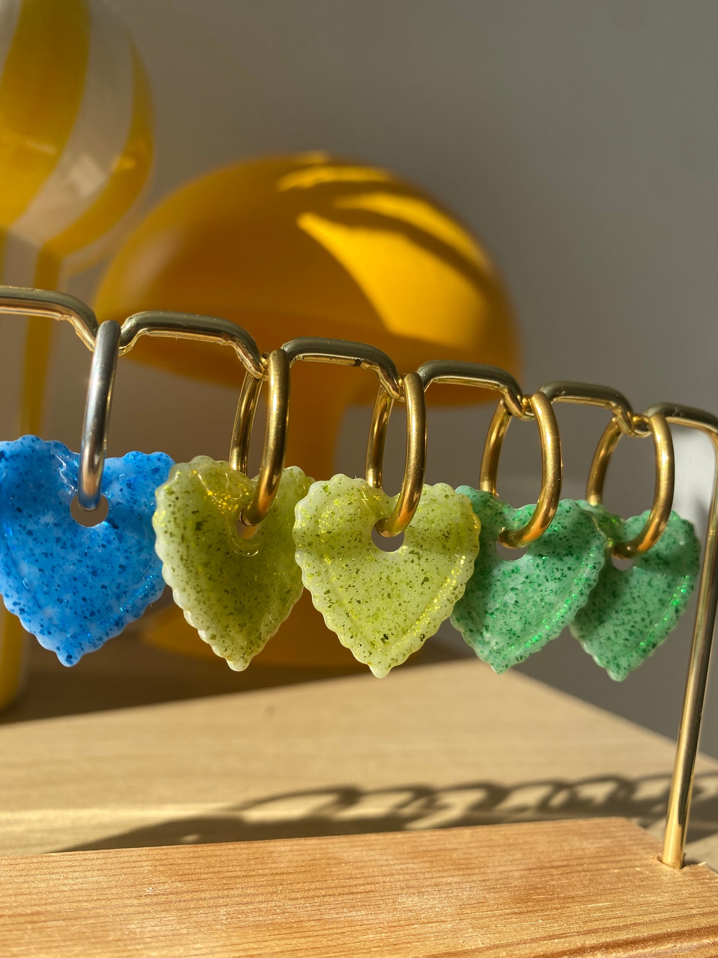 Jade I breloques coeurs interchangeables ( sans créoles )