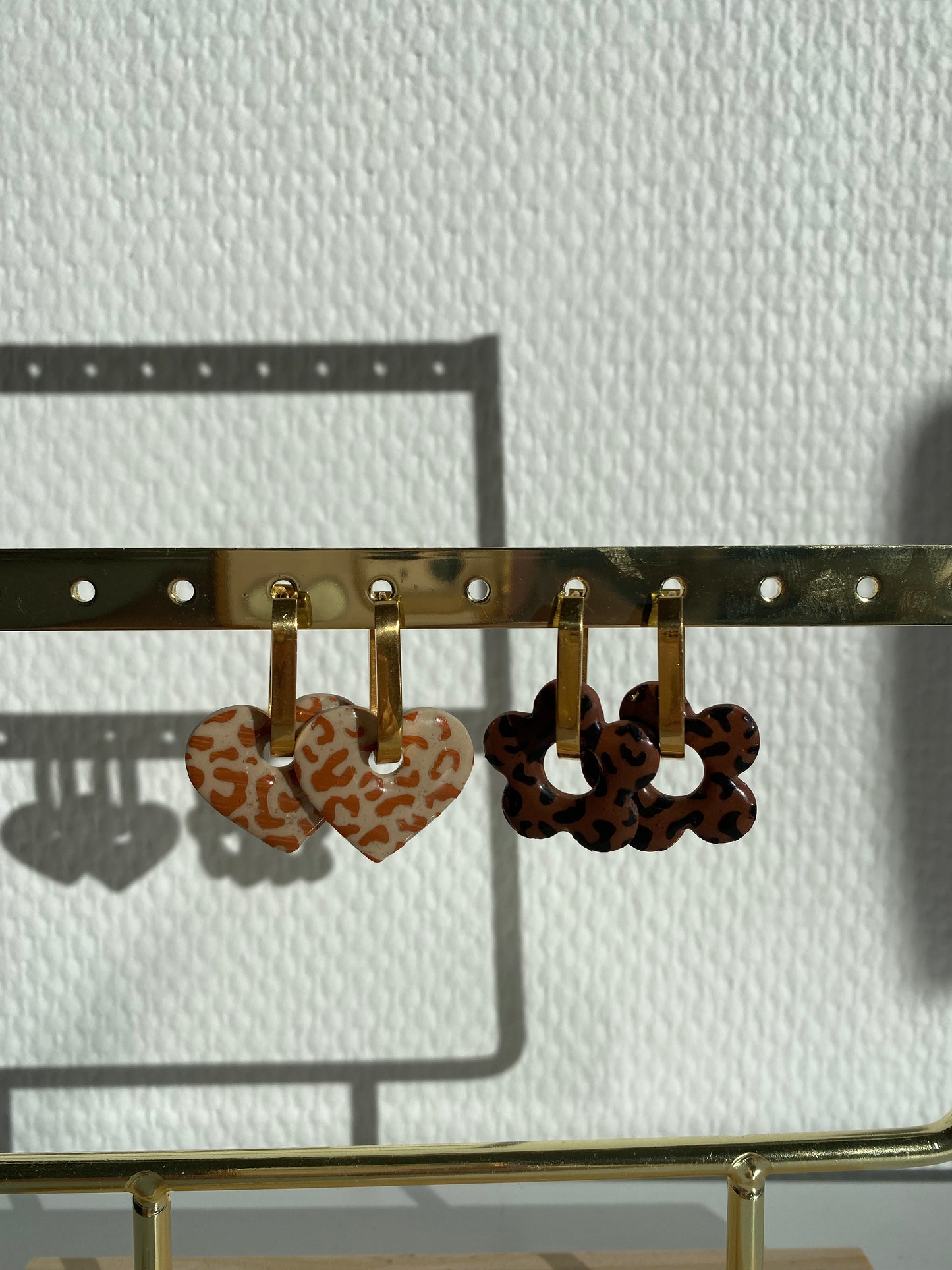 Edith I Breloques léopard interchangeables ( sans créoles )