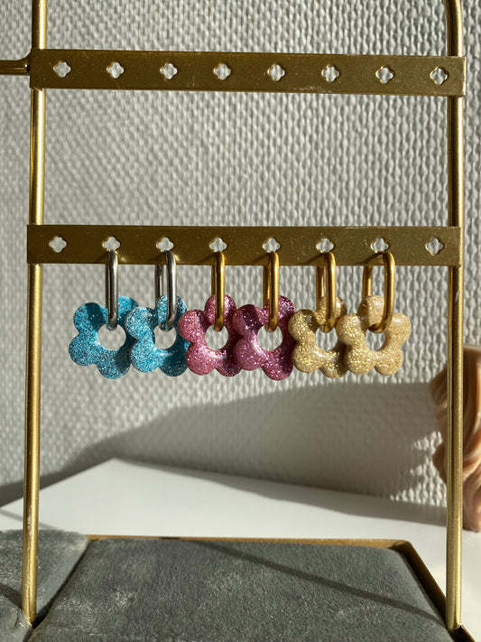 Breloques interchangeables à paillettes ( sans créoles )