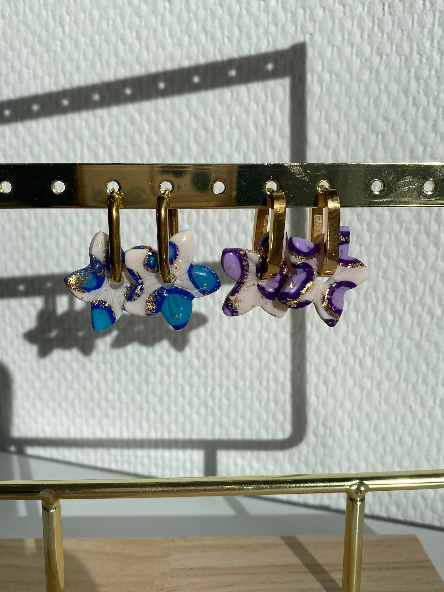 Pénélope I Fleurs interchangeable colorés ( sans créoles )