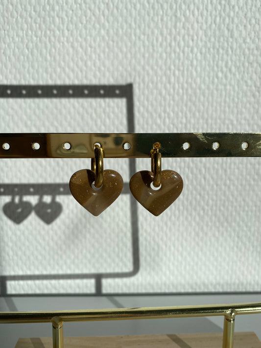 Rosalie I Breloques coeurs interchangeables ( sans créoles )